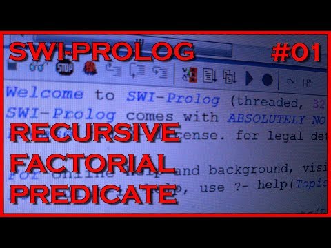 SWI Prolog 01 - Recursive factorial predicate