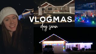 VLOGMAS DAY 7: looking at christmas lights!