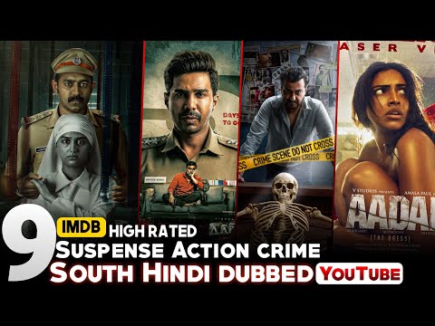 Top 9 new south indian suspense thriller movies in hindi 2025| investigation thriller movies
