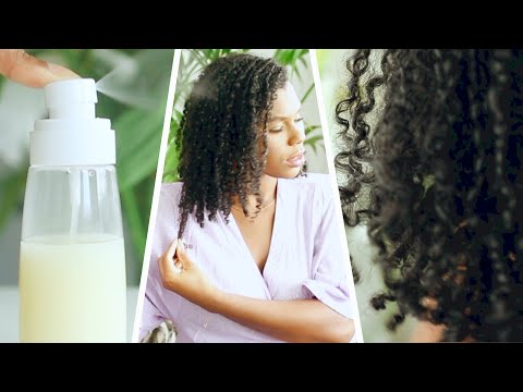 DIY Leave In Conditioner Spray For DRY NATURAL HAIR