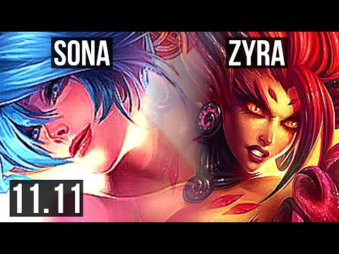 SONA & Kog'Maw vs ZYRA & Varus (SUPPORT) | Rank 2 Sona, 7/3/20, 400+ games | EUW Challenger | v11.11