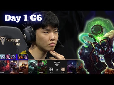 GEN vs RNG | Day 1 LoL Worlds 2022 Main Group Stage | Gen.G vs Royal Never Give Up - full game