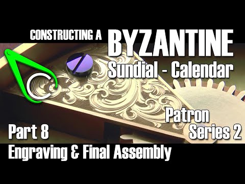 Constructing A Byzantine Sundial-Calendar - Part 8 (Engraving & Final Assembly)