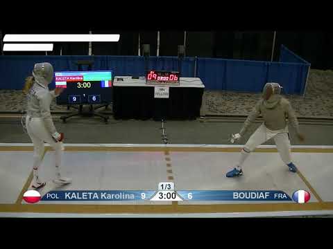 2018 469 T64 10 F S Individual Baltimore USA WC YELLOW BOUDIAF FRA vs KALETA POL