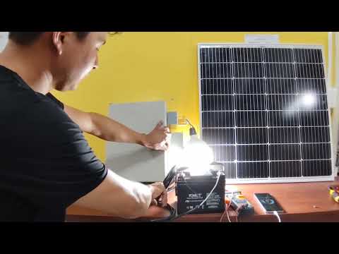 Sistema de energia solar basico para focos y cargar celulares  - La Joya de los Sachas, Orellana, Ec