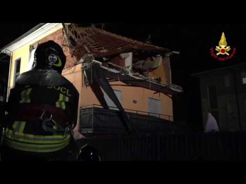 Esplosione appartamento a Oggiona Santo Stefano