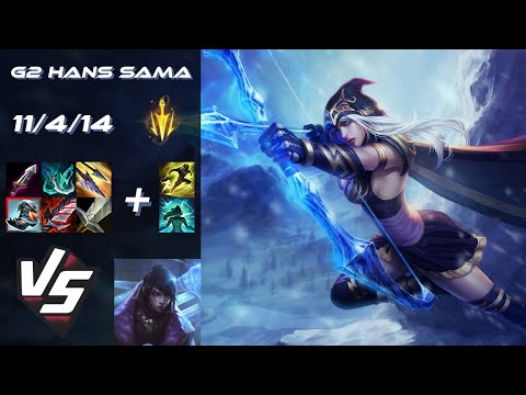 G2 Esports Hans Sama BOTTOM Ashe vs Aphelios - EU Challenger Patch 25.S1.7