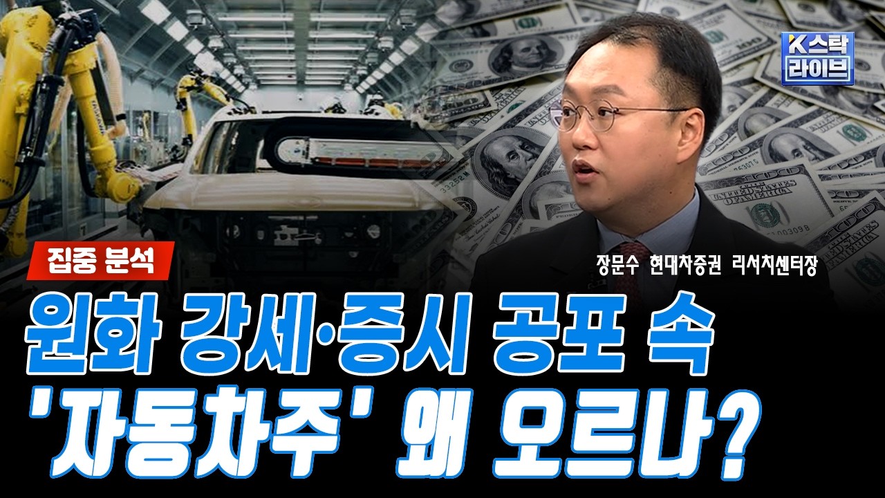 [집중 분석] 원화 강세·증시 공포 속...'자동차주' 왜 오르나?｜장문수 현대차증권 리서치센터장