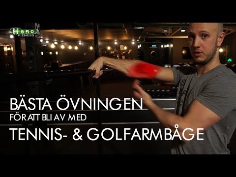 Endast EN övning för att bli av med din tennis- eller golfarmbåge