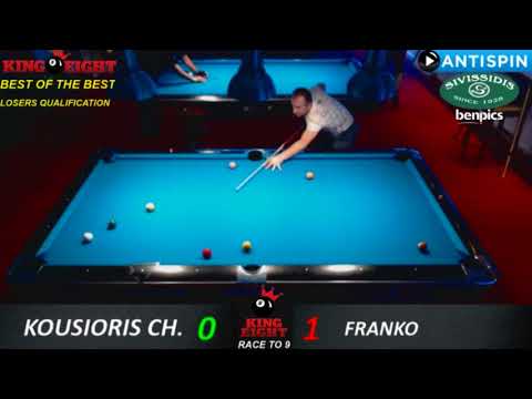 KOUSIORIS CH. VS FRANKO ||KING8 BEST OF THE BEST 9 BALL OPEN|| 23/6/18