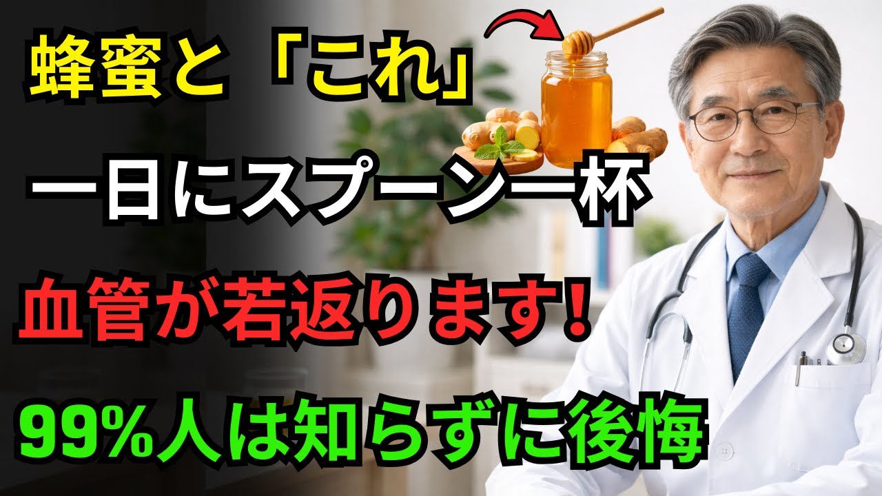 1日に蜂蜜をスプーン1杯摂るだけで、血管の老化プロセスを逆転できる！ソウル大学の研究が明らかにした蜂蜜の驚くべき効能｜血管の健康｜オーディオブック｜老後の健康