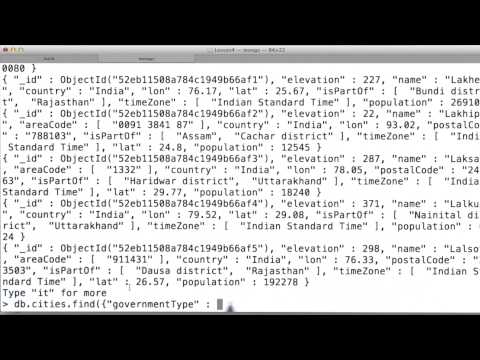 Intro Data Wrangling with MongoDB