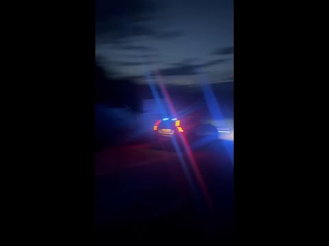 Late night police chase through Stockholm