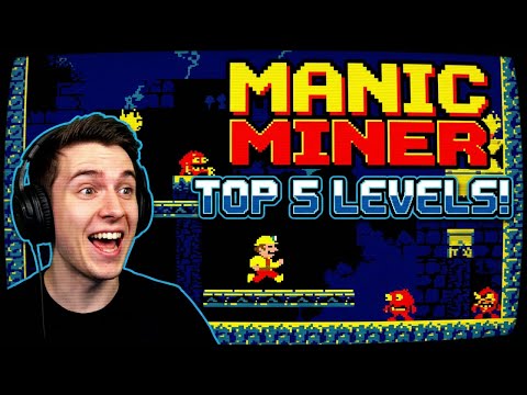 My Top 5 Manic Miner Levels!!