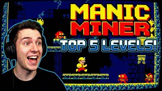 My Top 5 Manic Miner Levels!!