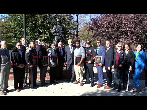 NJ Newark Essex County Officials Celebrate Veterans Day