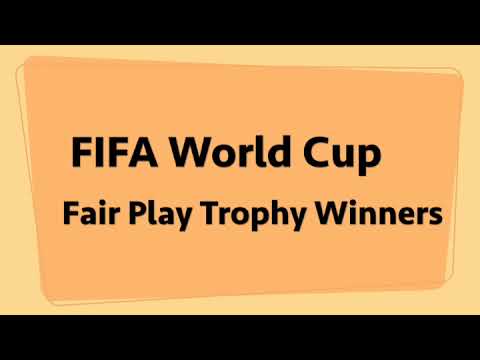 FIFA World Cup - Most Fair Play Trophy Winning Teams