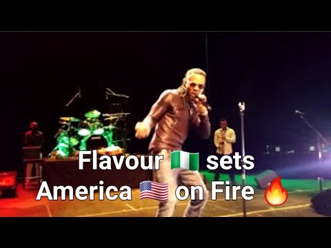 🇳🇬 Nigerian singer Flavour N'Abania performing SAWA SAWA (Nwa baby) in the USA 🇺🇸