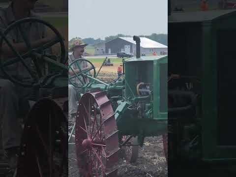 Allis Chalmers 6-12 tractor with disk designed for draft teams.