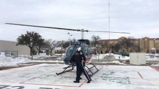 Air Evac Lifeteam 34 Takeoff From Covenant Medical Center, Lubbock TX
