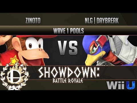 Showdown Battle Royale Wave 1 Pools - Zinoto (Diddy Kong) vs NLG | Daybreak (Falco)
