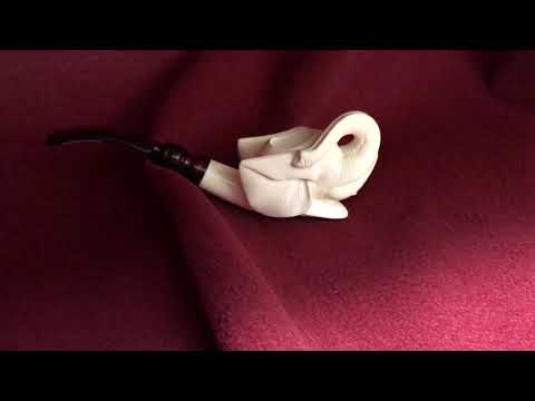 *SOLD* Meerschaum Elephant Pipe at MilanTobacco.com (Turn on Closed Captions [CC])