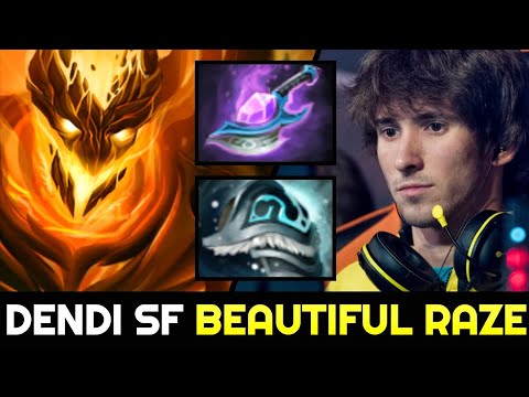 DENDI Shadow Fiend 100% Destroy Enemies with Beautiful Raze 7.28 Dota 2
