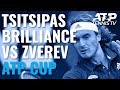 Stefanos Tsitsipas Briliance vs Zverev | ATP Cup 2020