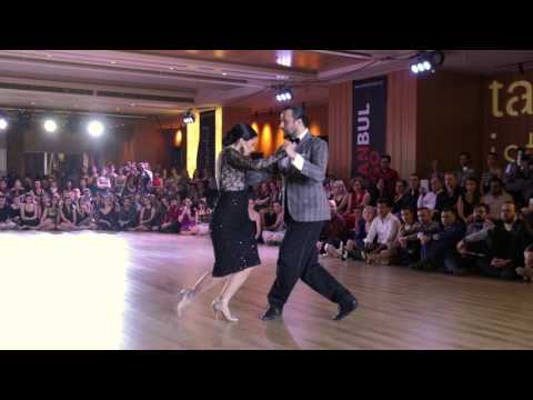  Francesca del Buono  and  Giampiero Cantone  are  dancing  to  the  tango  "  Para Dos  "  by  Osvaldo Pugliese  at  TanGO TO Istanbul  in  2017