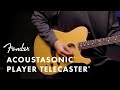 Fender Acoustasonic Player Telecaster Brushed Black thumbnail 8