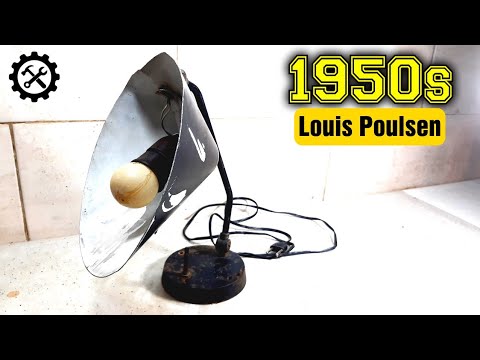 Rare Adjustable Table Lamp Restoration , Made In Denmark 🇩🇰