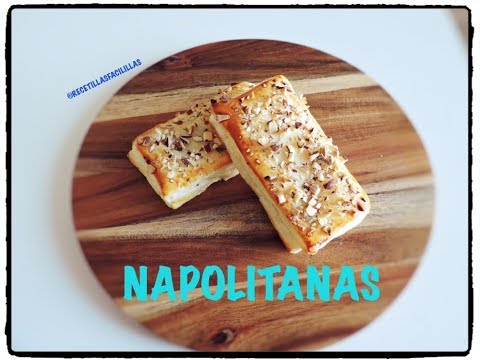 NAPOLITANAS de Crema Pastelera de CHOCOLATE BLANCO ~ Receta Fácil