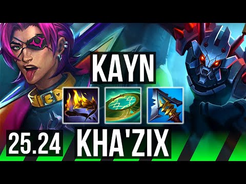 KAYN vs KHA'ZIX (JGL) | 28/1/8, 60K damage | EUW Diamond | 25.24