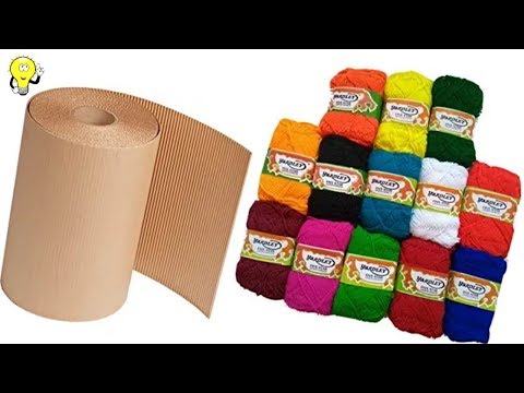 Easy Craft Ideas With Waste Material - Flower Pot Making At Home - Home Decorating Ideas