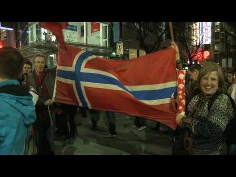 Canada - Norway. Celebrations. (Allhockey.Ru)