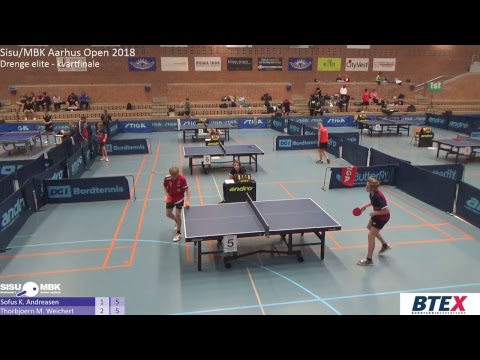 Live fra Sisu/MBK Aarhus Open 2018 - Sofus K. Andreasen vs. Thorbjørn Mindedal Weichert