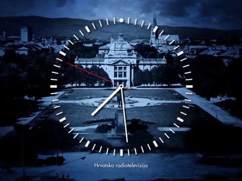 HRT 1 (Croatia) clock into evening news, 23 June 2012