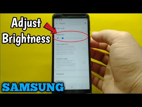 How to adjust brightness on Samsung Galaxy A01 Core