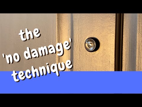 Peep Hole instal in timber door with no damage - Inspire DIY