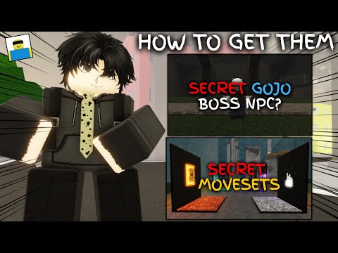 HOW TO FIND ZOMBIE/INFECTED GOJO NPC BOSS AND THE HIDDEN MOVESETS IN THE PRESET MAP IN JJS ROBLOX