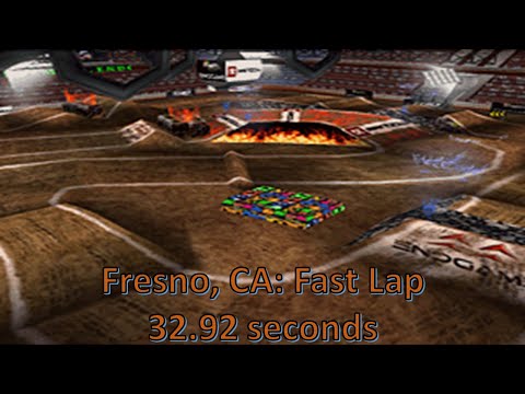 Speedrun: MX vs. ATV Reflex DS-Fresno, CA (Monster Truck) (Fast Lap) [PB] [32.92s]