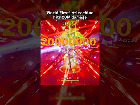 WORLD FIRST! ARLECCHINO 20 MILLION DAMAGE