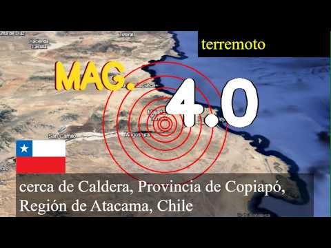 😱🚨  Terremoto cerca de Caldera, Provincia de Copiapó, Región de Atacama, Chile actualizaciones en vi