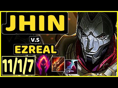 JHIN vs EZREAL - 11/1/7 KDA BOTTOM ADC GAMEPLAY - EUW Ranked DIAMOND