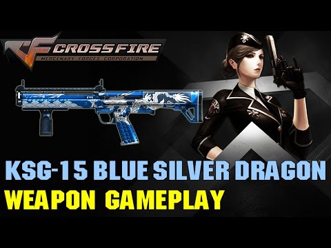 CrossFire VN - KSG-15 Blue Silver Dragon