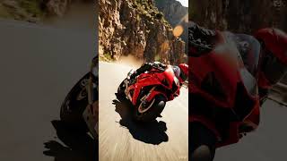 High-Speed Canyon Motorcycle Ride AI Prompt