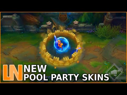 NEW Pool Party Skins 2020 - Heimerdinger, Jarvan IV, Orianna, Syndra & Taliyah - League of Legends