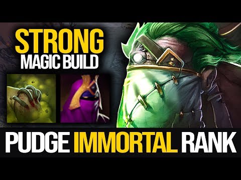 PUGDE MAGIC BUILD IS SO STRONG!!! Pudge Mid FIRST ITEM VEIL OF DISCORD | Pudge Official
