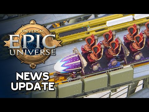 Universal Epic Universe News Update — STARFALL RACERS COASTER TRAIN & NEW CONSTRUCTION