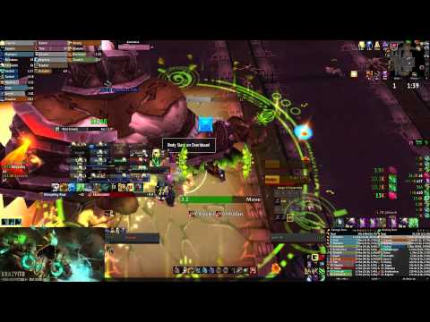 Semi Respectable vs Mythic Hans'gar & Franzok   Warlock Resto Druid PoV
